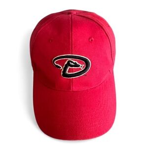 Vintage Official Arizona Diamondbacks Red Embroidered Ball Cap Hat